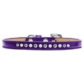 Mirage Pet Products Pearl & Clear Crystal Puppy Ice Cream CollarPurple Size 14 612-04 PR-14